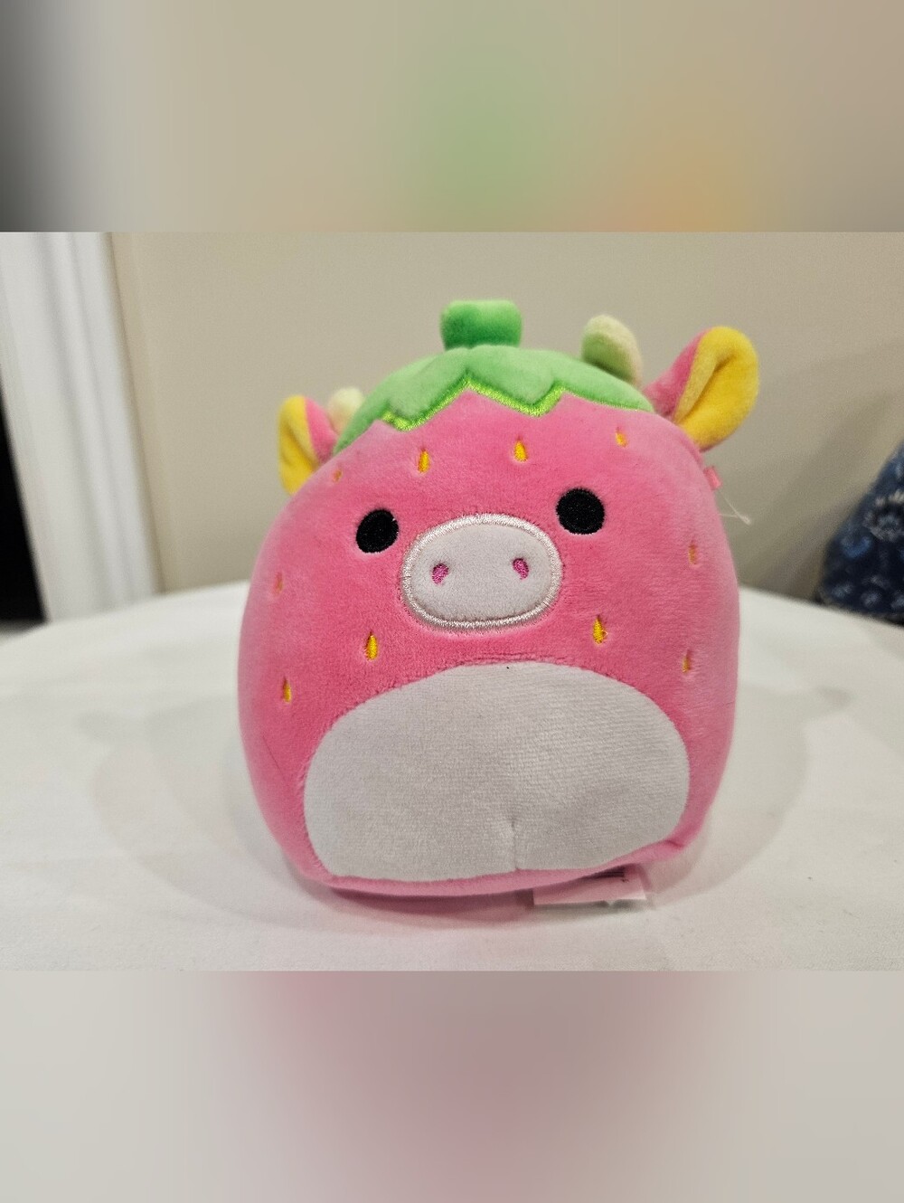 Squishmallows Cleary The Strawberry Cow Small Plush Toy